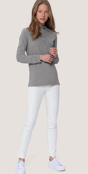 Langarm Poloshirt Mikralinar Damen
