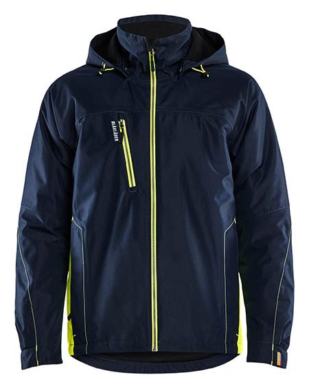 dunkel marindunkel maeblau/high vis gelb