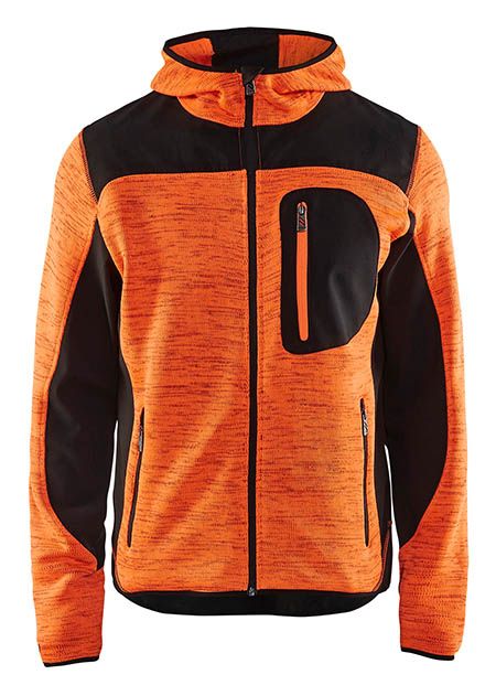 high vis orange/schwarz