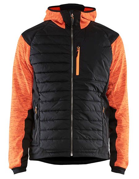 high vis orange/schwarz