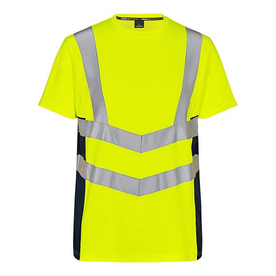 ENGEL T-Shirt S/S Gelb/Blue Ink