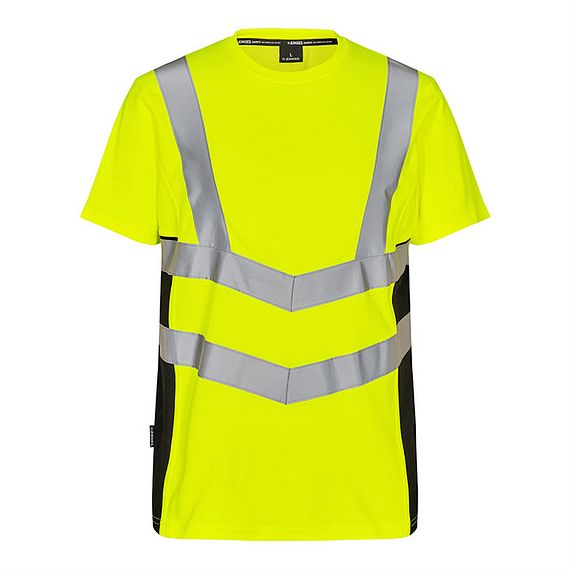 ENGEL T-Shirt S/S Gelb/Schwarz