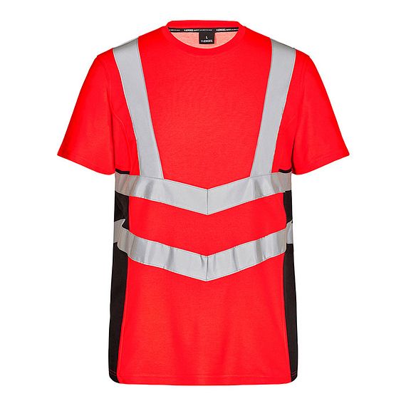 ENGEL T-Shirt S/S Rot/Schwarz